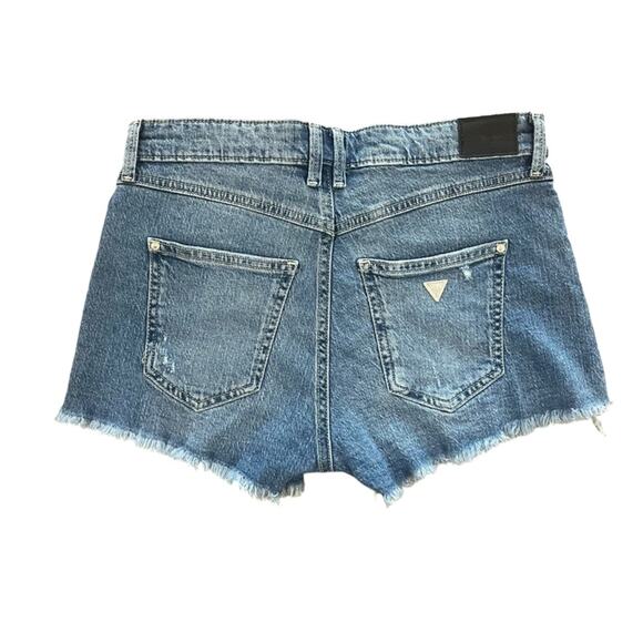 Guess Women Cutoff Shorts Size 28 High Rise Distressed Rugged Frayed New Country - Picture 4 of 6
